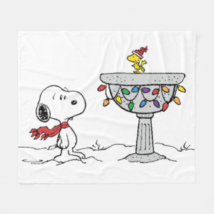 Couverture Polaire cacahuètes Snoopy & Woodstock Froid Birdbath