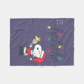 Couverture Polaire cacahuètes | Snoopy & Woodstock Ho Ho Ho (Devant (Horizontal))