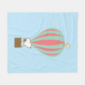 Couverture Polaire cacahuètes | Snoopy & Woodstock Hot Air Balloon (Devant (Horizontal))
