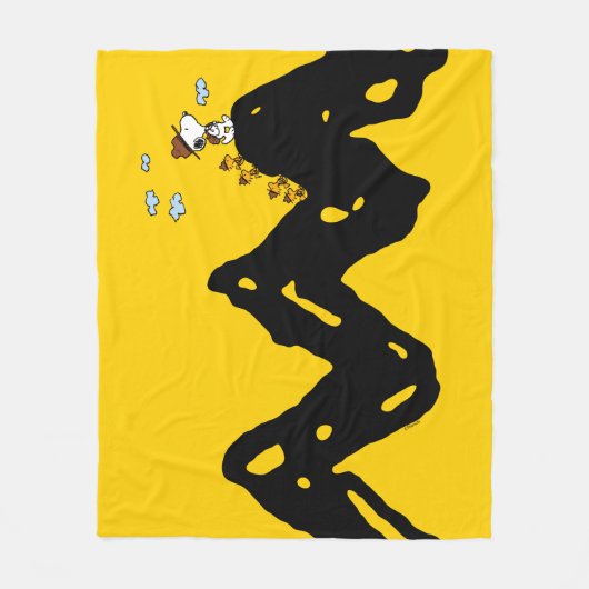 Couverture Polaire cacahuètes | Snoopy & Woodstock Scout Troop Hippiq (Devant)