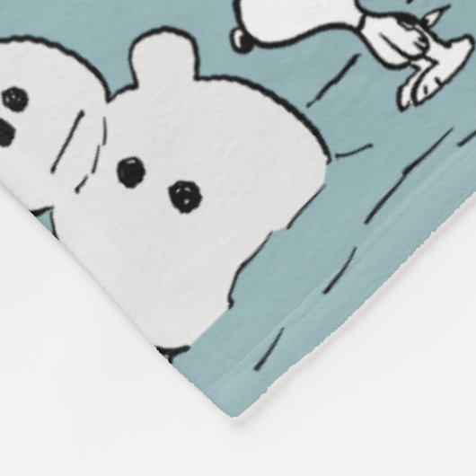 Couverture Polaire cacahuètes | Snoopy & Woodstock Winter Break Motif (Coin)