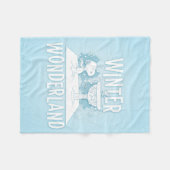 Couverture Polaire cacahuètes | Snoopy & Woodstock Winter Wonderland (Devant (Horizontal))