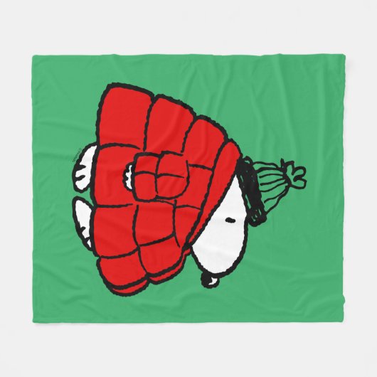 Couverture Polaire cacahuètes | Veste Snoopy Red Puffer (Devant (Horizontal))