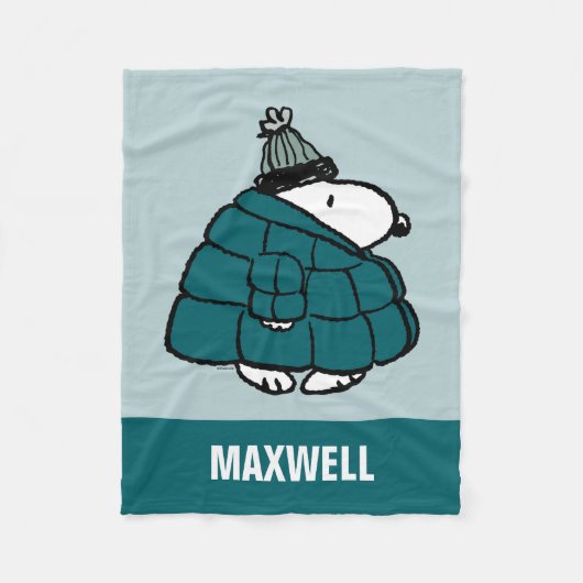 Couverture Polaire cacahuètes | Veste Snoopy Winter Puffer (Devant)