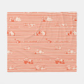 Couverture Polaire cacahuètes | Vintage Happy Halloween Motif (Devant (Horizontal))