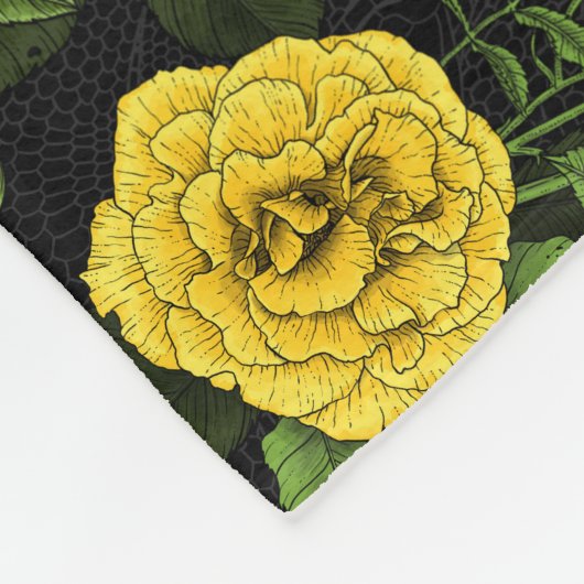 Couverture Polaire Caché en rose, jaune et vert (Coin)