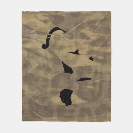 Couverture Polaire Caché Panthère Blanche (Devant)