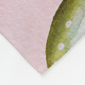 Couverture Polaire Cactus à fleurs pourpres (Nopal) (Coin)