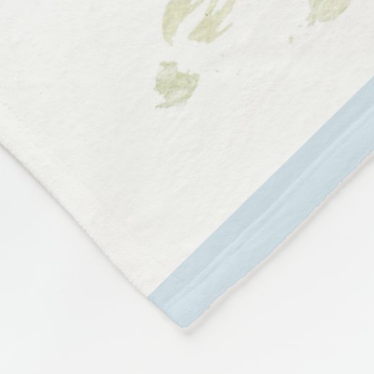 Couverture Polaire Cactus, aquarelle (Coin)