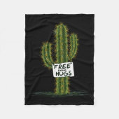 Couverture Polaire Cactus Cacti Funny Art Humor Sweet Hugs  (Devant)