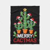 Couverture Polaire Cactus Christmas Tree Funny Merry Cactmas Cactus M (Devant)