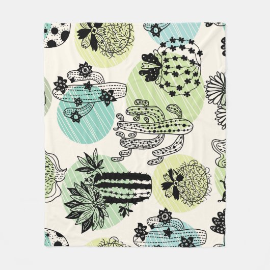 Couverture Polaire Cactus En Floraison : Charme Sans Mains (Devant)