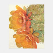 Couverture Polaire Cactus Orange Blossoms (Devant)