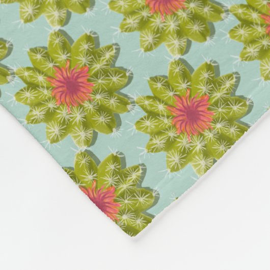 Couverture Polaire cactus Poudre (Coin)