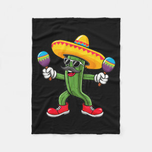 Couverture Polaire Cactus Sombrero Cinco De Mayo Fête Mexicaine De Ca