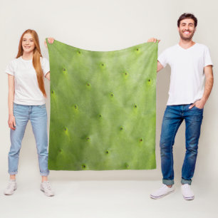 Couverture Polaire Cactus vert botanique tropical