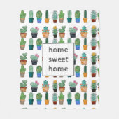 Couverture Polaire Cactus Vert nature Fleur Nature (Devant)