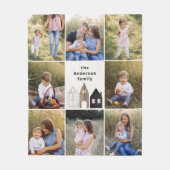 Couverture Polaire cadeau 8 photo scandi maisons élégantes (Devant)