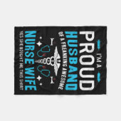 Couverture Polaire cadeau à l'infirmière (Devant (Horizontal))