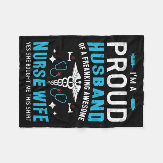 Couverture Polaire cadeau à l'infirmière (Devant (Horizontal))