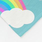 Couverture Polaire Cadeau assez en pastel personnalisé d'arcs-en-ciel (Coin)