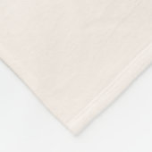 Couverture Polaire Cadeau bébé fille avec initiale I Ourson (Coin)