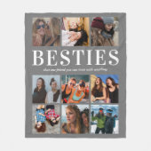 Couverture Polaire Cadeau Besties | Best Friends Grey (Devant)