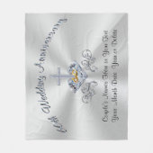 Couverture Polaire Cadeau chrétien d'anniversaire de diamant, (Devant)