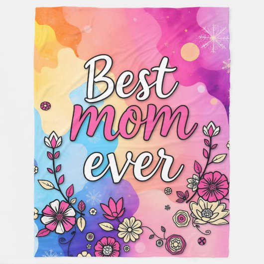 Couverture Polaire Cadeau Collection Floral tendance de luxe (Devant)