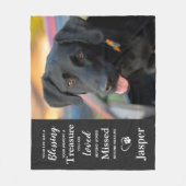 Couverture Polaire Cadeau commémoratif moderne pour animaux de compag (Devant)