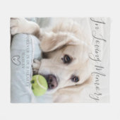 Couverture Polaire Cadeau commémoratif pour chien | Gardien de la per (Devant (Horizontal))