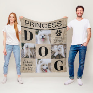 Couverture Polaire Cadeau commémoratif pour chien   Photo de la sympa