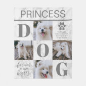 Couverture Polaire Cadeau commémoratif pour chien | Souvenir de l'ani (Devant)