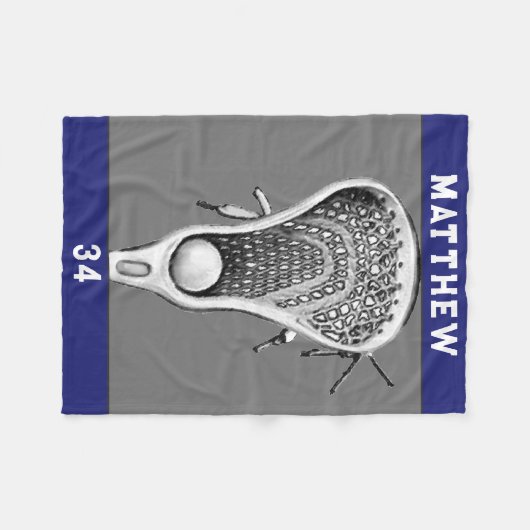 Couverture Polaire Cadeau cool Lacrosse (Devant (Horizontal))