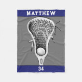 Couverture Polaire Cadeau cool Lacrosse (Devant)