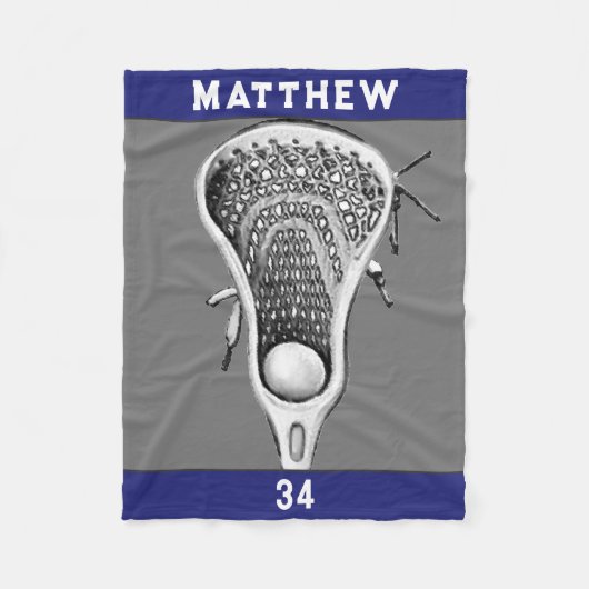 Couverture Polaire Cadeau cool Lacrosse (Devant)