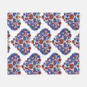 Couverture Polaire Cadeau d'anniversaire / Hongrois rustique Matyo (Devant (Horizontal))