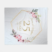 Couverture Polaire Cadeau d'anniversaire Mariage personnalisé (Devant (Horizontal))