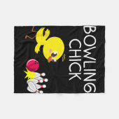 Couverture Polaire Cadeau de bowling drôle pour femmes Bowling drôle (Devant (Horizontal))