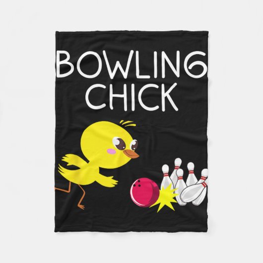 Couverture Polaire Cadeau de bowling drôle pour femmes Bowling drôle (Devant)