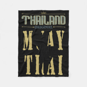 Couverture Polaire Cadeau de boxe thaïlandaise Muay Thai original pou