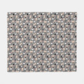 Couverture Polaire Cadeau de chat | Cute Chat Motif Enfant (Devant (Horizontal))