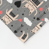Couverture Polaire Cadeau de chat | Cute Chat Motif Enfant (Coin)