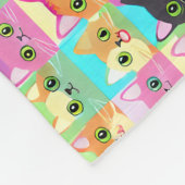 Couverture Polaire Cadeau de chat | Cute Kawaii Motif (Coin)