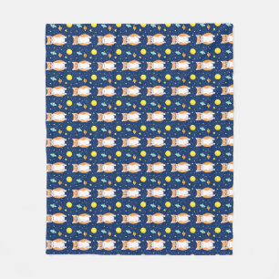 Couverture Polaire Cadeau de chat Graphique de Motif de chat spatia