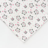 Couverture Polaire Cadeau de chat | Motif de chat mignon Arrière - pl (Coin)