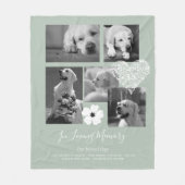 Couverture Polaire Cadeau de conservation mémorial de chien sentiment (Devant)