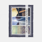 Couverture Polaire Cadeau de coutume de modèle de collage de photo du (Devant)