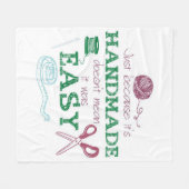 Couverture Polaire Cadeau de Crochet artisanal | Idée cadeau parfaite (Devant (Horizontal))