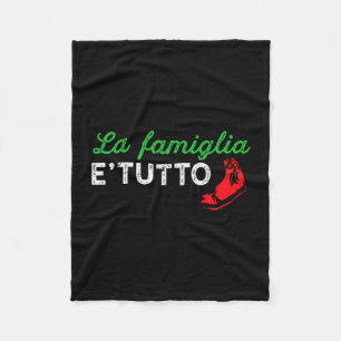 Couverture Polaire Cadeau de famille italien fier Mens la famiglia e